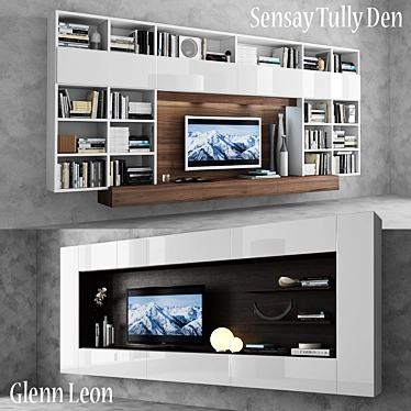 Jesse Open Wall Units 3D model image 1 