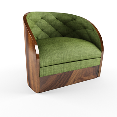 Cozy Ergonomic Armchair 3D model image 1 