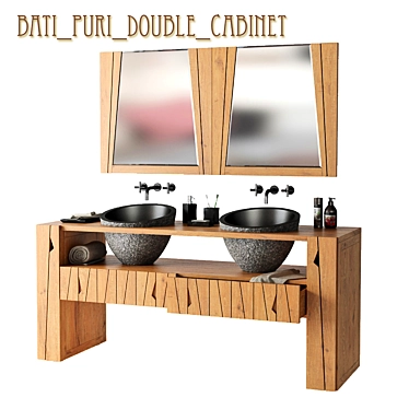 Bati PURI Double Cabinet Set 3D model image 1 