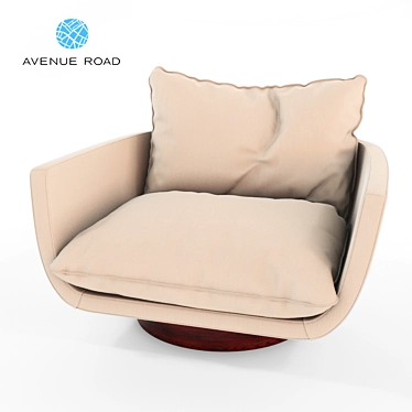 Rua Ipanema Lounge Chair - Elegant and Comfortable 3D model image 1 