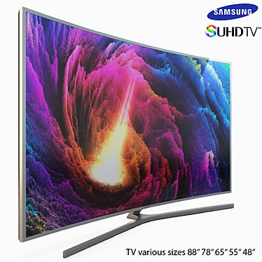 Samsung SUHD 4K Curved Smart TV - Sizes From 48" to 88 3D model image 1 