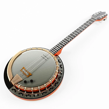 Authentic Banjo Instrument 3D model image 1 