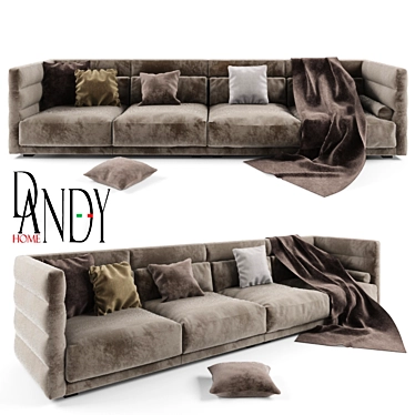 Dandy Wafer Sofa: Modern Comfort 3D model image 1 