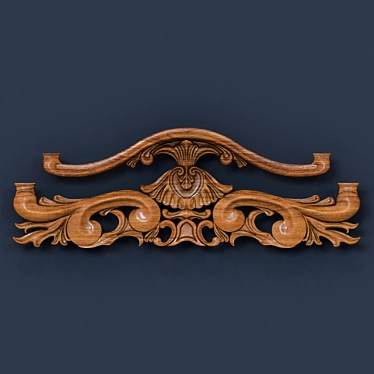 Charming CNC Decorative Molding 3D model image 1 