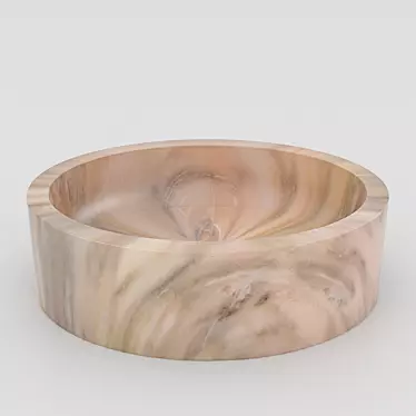 Elegant Marble Washbasin RM02 3D model image 1 