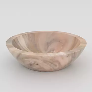 Elegant Marble Washbasin RM06 3D model image 1 