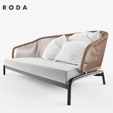 RODA Spool Sofa: Innovative Design, Absolute Comfort 3D model image 1 