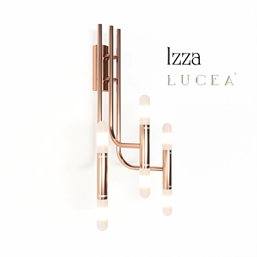 Luxe Bronze IZZA Wall Lamp 3D model image 1 