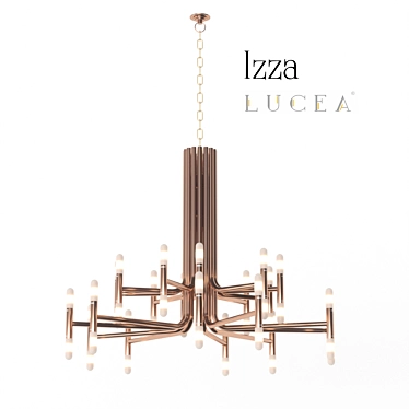 LUCEA IZZA Ceiling Lamp - Bronze, 150x150cm 3D model image 1 