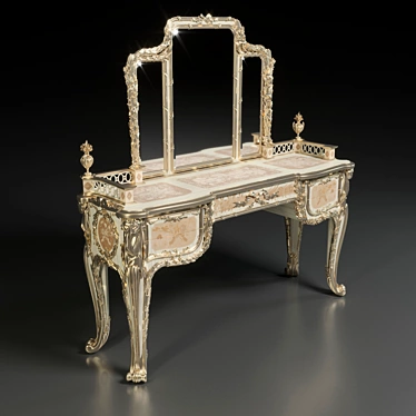 Antique-Inspired Louis XV Chest 3D model image 1 