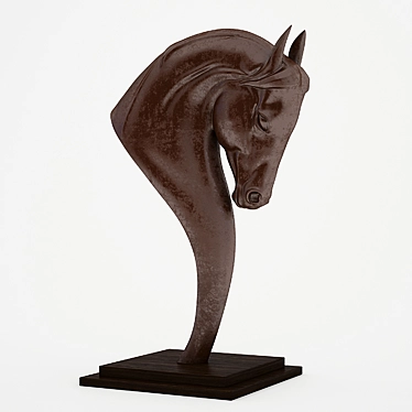 Elegant Horse Sculpture 2011 3D model image 1 