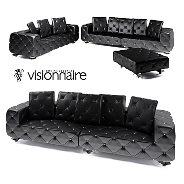 Visionnaire Teodosio Ipe Cavalli Sofa Set 3D model image 1 
