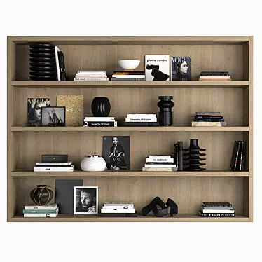 Shelf Bliss: Decorative Set for Empty Spaces 3D model image 1 
