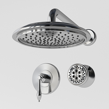 Luxury Devonshire Shower Faucet 3D model image 1 