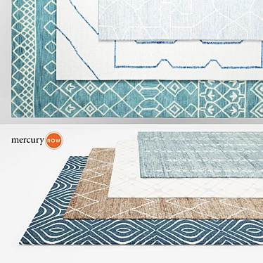 Modern Rugs Collection by Mercury Row 3D model image 1 