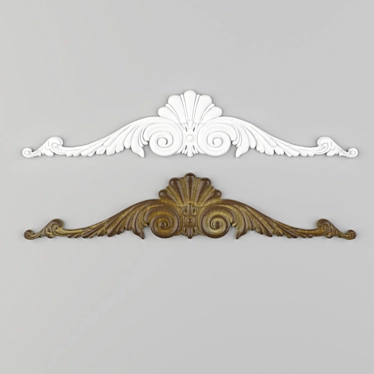 Elegant Carved Pattern Decoration 3D model image 1 