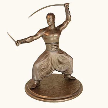 Cossack Heritage Figurine 3D model image 1 