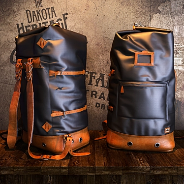 Dakota Vintage Travel Backpack 3D model image 1 