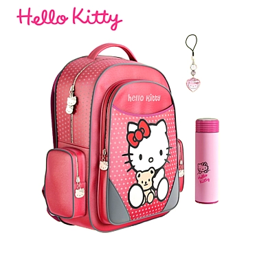 Hello Kitty Mesh Backpack 3D model image 1 