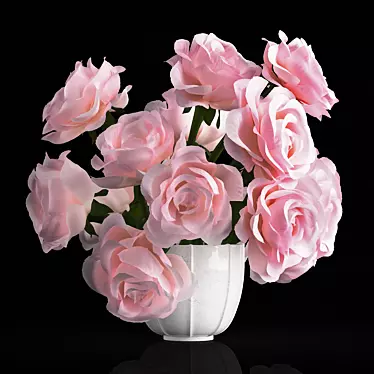 Elegant Rose Bouquet Model 3D model image 1 