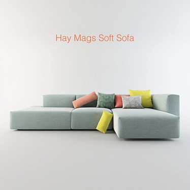 Hay Mags Soft Sofa: Sleek and Versatile 3D model image 1 