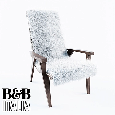 B&B Italia J.J. Armchair: Contemporary Elegance for Your Home Space 3D model image 1 