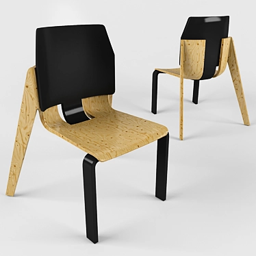 Puzzle Chair: Innovative Design! 3D model image 1 