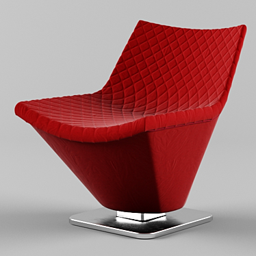 Bold Red Chair: Roche Bobois 3D model image 1 