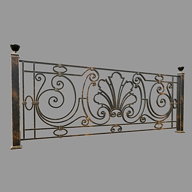 Rococo-inspired Artistic Forging 3D model image 1 