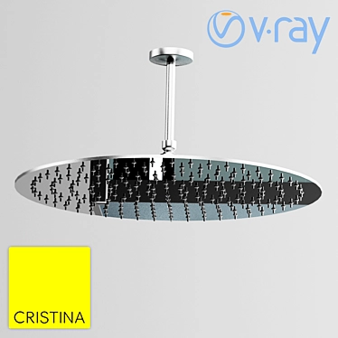 Cristina 40cm Shower Head 3D model image 1 