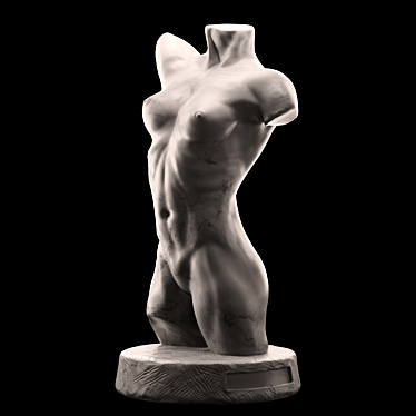 Title: Sculpted Female Torso 3D model image 1 