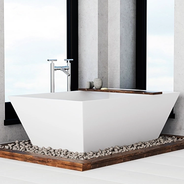 Pebble Bathroom Oasis 3D model image 1 