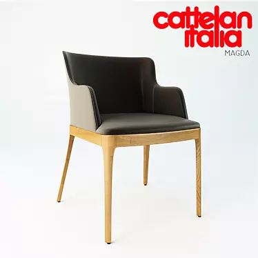 Elegant CATTELAN ITALIA Magda Chair 3D model image 1 