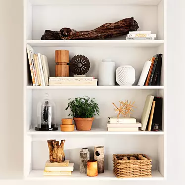Stylish Shelf Fillers: Decorative Book Set 3D model image 1 