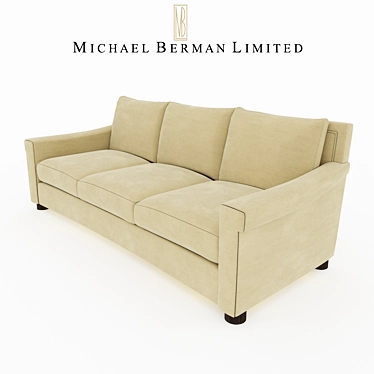 Berman Roosevelt Sofa: Sleek and Stylish 3D model image 1 