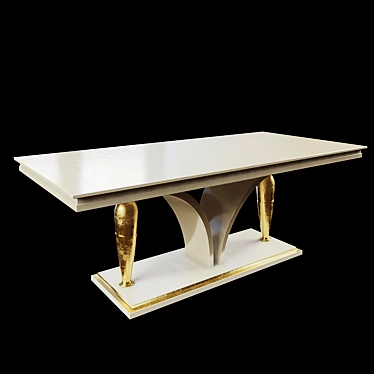 Elegant Turri Palm Dining Table 3D model image 1 