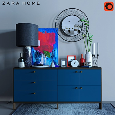 ZARA HOME Decor Set 3D model image 1 