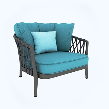 Modern Italian Armchair: Erica B&B 3D model image 1 