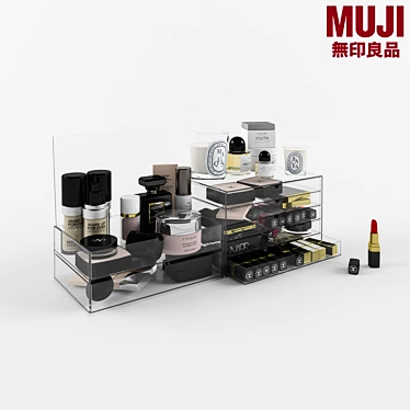 Modern Cosmetics Drawer Set 3D model image 1 