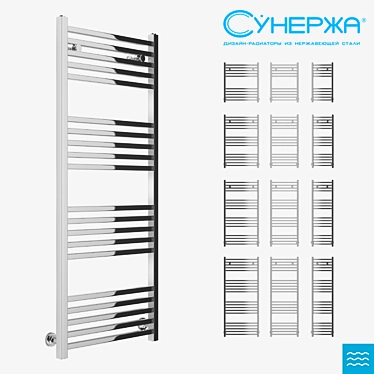 Sunderzha Modus: Designer Water Radiator 3D model image 1 