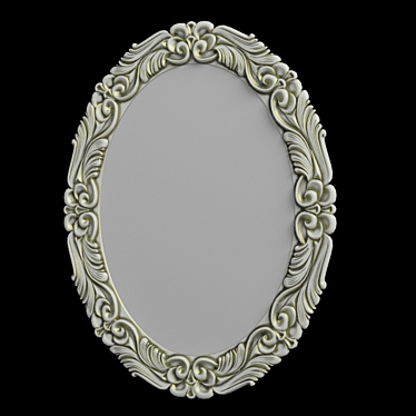 Oval Mirror 900x700 3D model image 1 