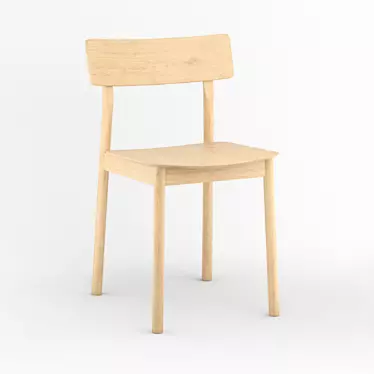 WOUD Pause Dining Chair: Contemporary Elegance 3D model image 1 