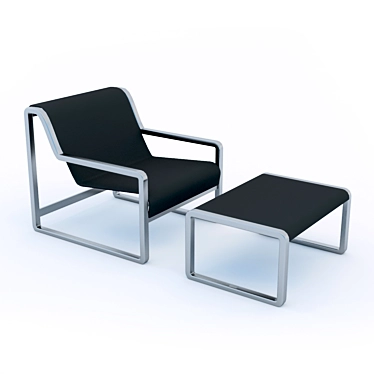 Ergonomic Footrest Chair 3D model image 1 