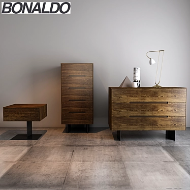 Bonaldo Wai & Gala: Sleek and Chic Bedside to Highboy 3D model image 1 