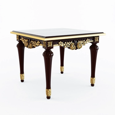 Elegant Baroque Giano Table 3D model image 1 