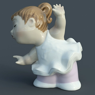Porcelain Toes Sculpture | 9 cm 3D model image 1 
