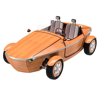 Toyota Setsuna: Wooden Concept Car 3D model image 1 