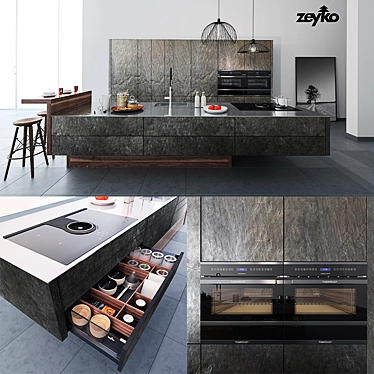 Zeyko Forum Kitchen Set 3D model image 1 