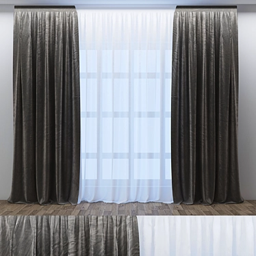 Elegant Curtain_06 - Stunning and Versatile Design 3D model image 1 