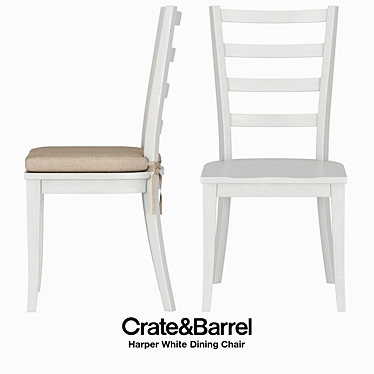 Modern Harper Dining Chair: Stylish & Comfortable 3D model image 1 